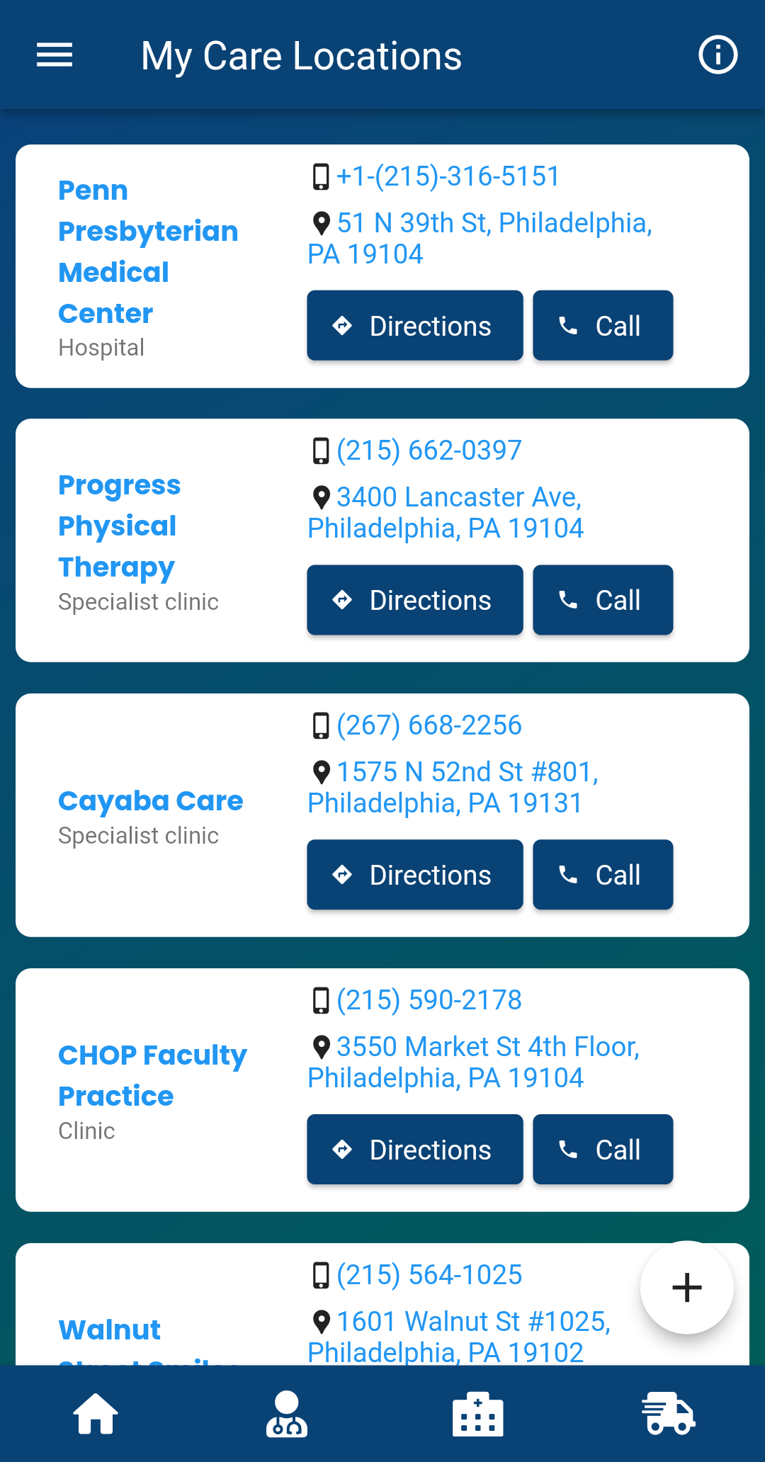 Address Book Screen