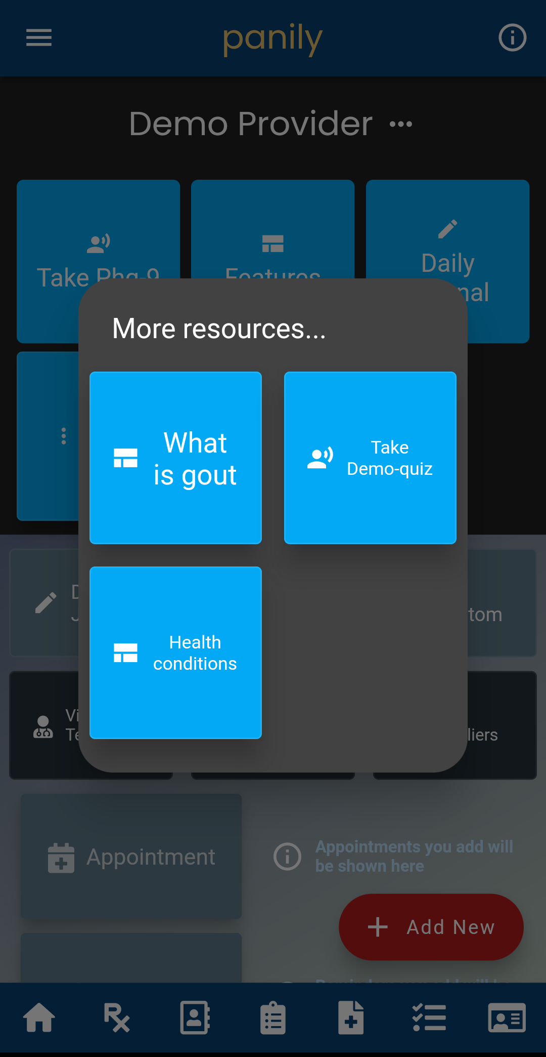 Share Content Screen