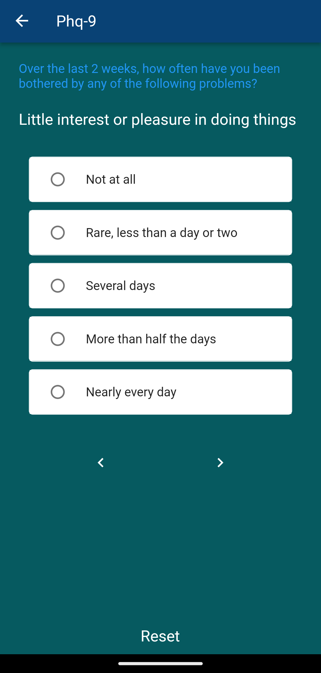 Collect Data Screen